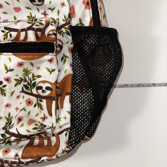 Colorful Sloth Backpack School Bag Bookbag - Picture 5 of 7